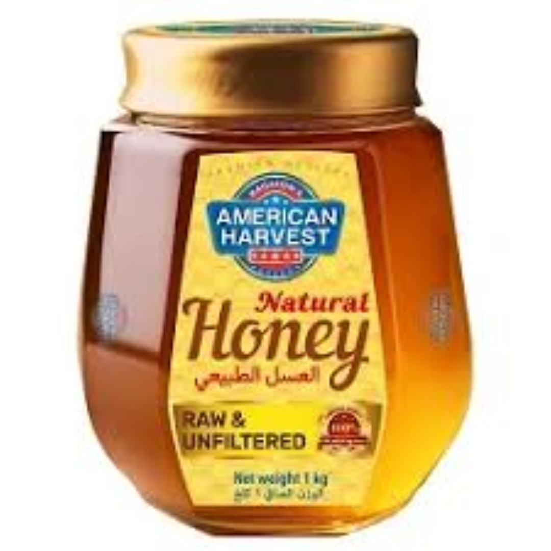 AMERICAN KITCHEN HONEY IN HEXA SHAPE JAR 1KG